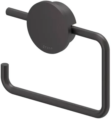 Produktbild von Geesa Opal toiletrolhouder zonder klep 13,8x1,9x11,3cm zwart