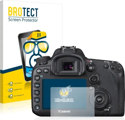 Produktbild von 2x Für Canon EOS 7D Mark II Schutzfolie BROTECT Displayschutz Display Schutz Folie Klar Transparent