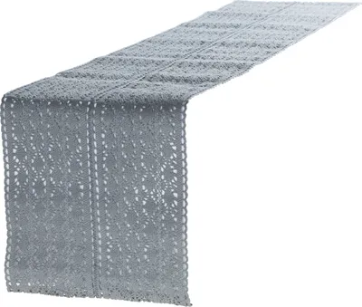 Produktbild von Blyco Tischläufer Mirthe 30x140cm grau, Rechteckig, Grau, Baumwolle, Tischläufer, 30 x 140 cm