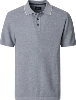 Produktbild von CASAMODA Herren Poloshirt Kurzarm Regular Piqué Hellblau L
