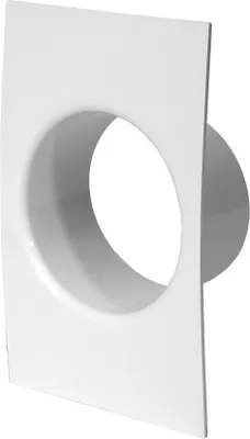 Produktbild von Abschlussrahmen Ø 100 mm Wandanschluss 160x250mm Flansch Rundrohr Schachtsystem