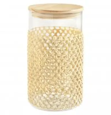 Immagine prodotto di H&H Barattolo In Vetro Borosilicato E Paglia Cc1600