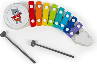 Immagine prodotto di Xilofono con 8 tasti colorati e mazza per bambini