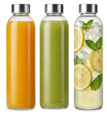 Obrázok produktu pre Sada 3 sklenených fliaš objemu 750 ml s uzávermi