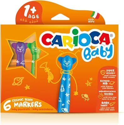 Immagine prodotto di Pastelli per bambini Pisaki Misiaki, 6 colori