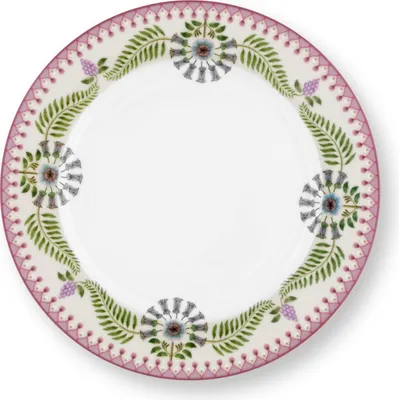 Produktbild von PIP STUDIO Lily&Lotus Frühstücksteller weiss/lila 23cm