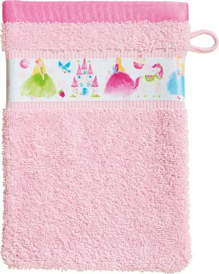 Produktbild von Erwin Müller Kinder-Waschhandschuh 2er-Pack rosa 16x21 cm