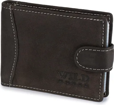 Obrázek produktu pro Pouzdro na karty Wild Horse z pravé kůže – Ebano