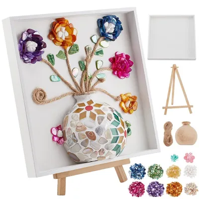 Image de Kit de mosaïque pour la décoration de vases, à réaliser soi-même