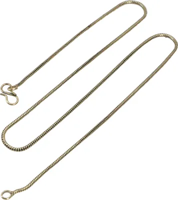 Produktbild von Feine Indische Goldfarbene Basic Kette - 45 cm, Messing, Ketten & Modeschmuck für den Hals