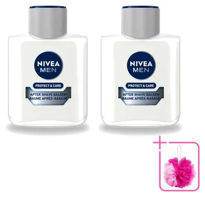 Image de 2 x Baume après-rasage NIVEA MEN Protect & Care - 100 ml - Lot de 2