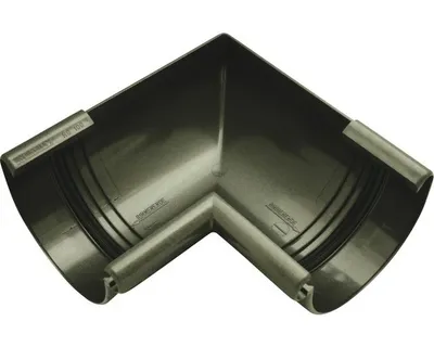 Produktbild von Marley Innenecke Kunststoff halbrund 90° Anthrazit Metallic NW 100 mm