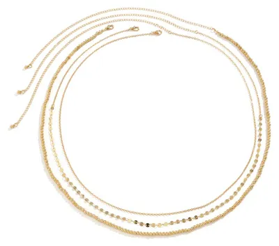 Produktbild von Vielseitiger Taillengürtel mit mehrlagiger Perlenkette – Gold 3309