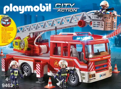Produktbild von PLAYMOBIL City Action 9463 Feuerwehr-Leiterfahrzeug