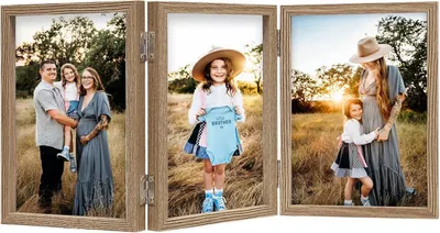 Immagine prodotto di Cornice AVEAX per 3 foto 10x15 cm in legno con vetro frontale