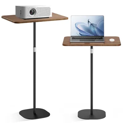 Zdjęcie produktu dla Mobilny stół barowy - Regulowana wysokość od 46 do 120 cm, Stojące miejsce pracy dla laptopa