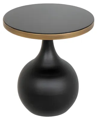 Produktbild von Eleganter schwarzer Beistelltisch aus Holz im modernen Stil