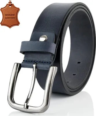 Obrázek produktu pro Pánský opasek z pravé kůže o šířce 4 cm - kožený opasek k džínám a do zaměstnání, 100% buvolí kůže, ručně vyráběný, zkracovatelný, robustní a elegantní, ideální dárek