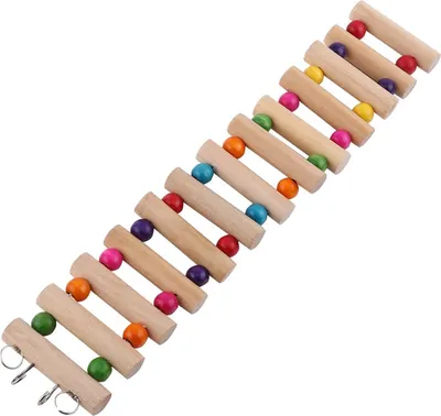 Image de Échelle pour animaux domestiques, pont, escalier, escalade, balançoire, exercice, perruche, hamster, jouet (13 marches, L)