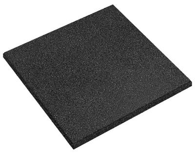 Produktbild von vidaXL Sturzschutzfliesen 18 pcs Schwarz 50 x 50 cm Gummi