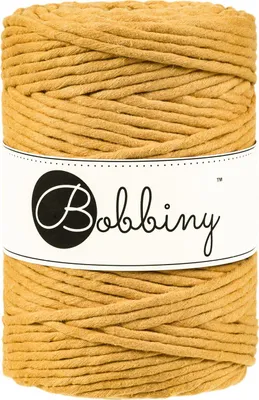 Zdjęcie produktu dla Bobbiny Macrame Cord 5 mm 100 m Mustard Sznurek
