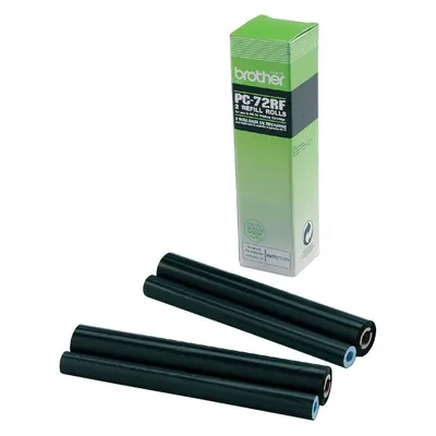 Obrázek produktu pro Brother PC-72RF, Faxová páska, 144 str., Černá, FAXT72 / FAXT74 / FAXT76 / FAXT78 / FAXT7 Plus / FAXT92 / FAXT94 / FAXT96 / FAXT98 / FAXT102 /..., Tepelný přenos, 2 kusů