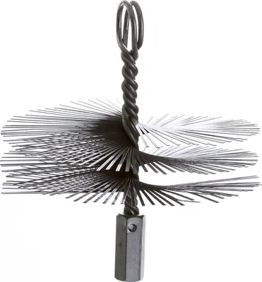 Produktbild von Schornsteinbürste aus Grobstahl 150 mm Durchmesser mit M12 Anschlussgewinde
