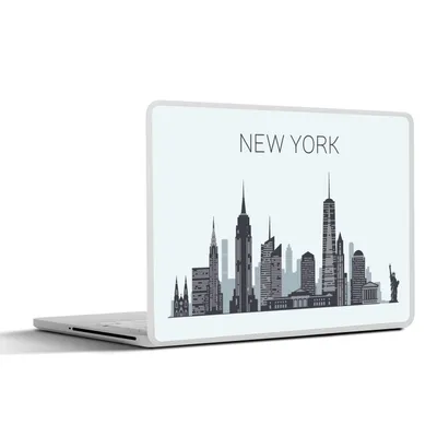 Produktbild von MuchoWow® Laptop Aufkleber Sticker Cover New York - Amerika - Skyline 31x22.5 cm - Laptop-Deko