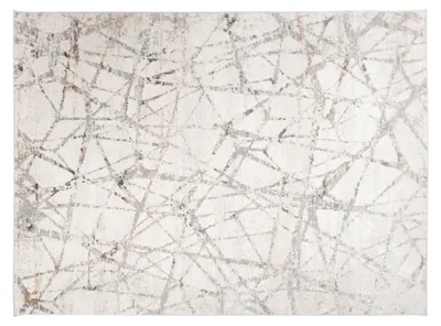Produktbild von Tapiso Teppich VALLEY Modern Kurzflor Grau Hellgrau Wohnzimmer 120 x 170 cm