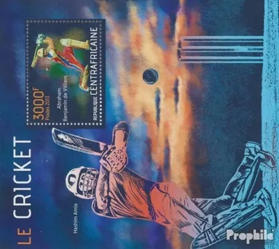 Produktbild von Briefmarken Zentralafrikanische Republik 2013 Mi Block 1108 (kompl. Ausgabe) postfrisch Kricket