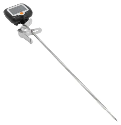 Image de Thermomètre numérique pour confiseries avec clip pour casserole, en acier inoxydable, doté d'une longue sonde, pour une grande précision. Thermomètre pour huile de friture, idéal pour la cuisson et la pâtisserie