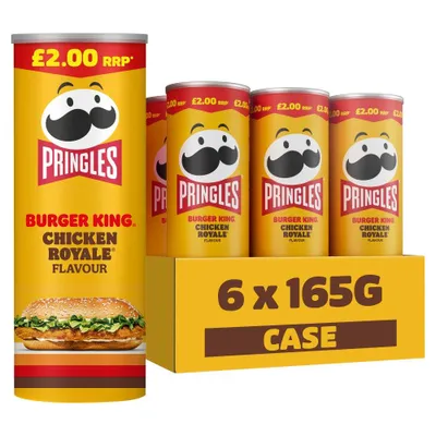 Produktbild von Pringles Burger King Chicken Royale 6 x 165 g – Limited Edition Snack 990 g