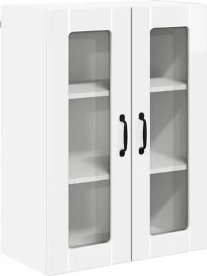 Produktbild von Wandglas-Schrank LUCCA Hochglanz Weiß 60 x 31 x 80 cm