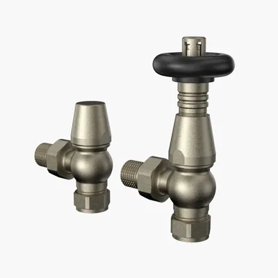 Produktbild von TRV Heizkörperventile Rohmetall mit Rücklaufverschraubung 15 mm Manuell