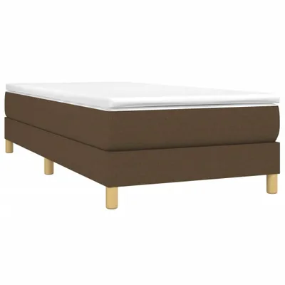 Obrázok produktu pre vidaXL Boxspring posteľ s matracom Tmavo hnedá 80x200 cm Látka