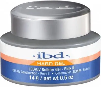 Image de IBD Builder Gel LED/UV Rosé II 14g - Gel professionnel de construction d'ongles pour une manucure parfaite