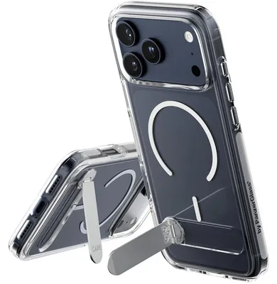 Produktbild von PanzerGlass CARE™ by ® Kickstand Case Transparent m. MagSafe iPhone 17 Pro Max, Cover, Apple, Apple - iPhone 17 Pro Max, Transparent
