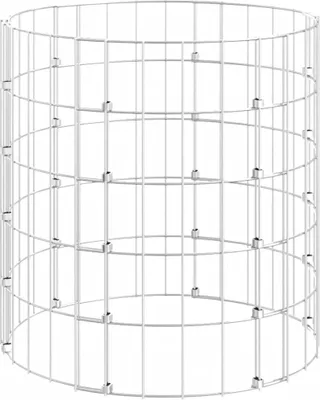 Image de vidaXL Composteur de jardin Ø50x50 cm Acier galvanisé