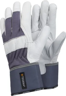 Produktbild von Tegera® 680 Sicherheits-Lederhandschuh mit verstärktem Zeigefinger und Sicherheitsbündchen für präzisen Einsatz (12 Paar)