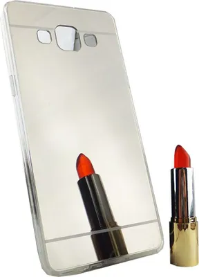 Produktbild von Samsung Galaxy A5 2015 Handy Hülle Spiegel Mirror Soft-Case Schutz-Cover Silber