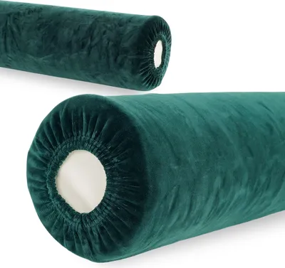 Produktbild von Habys Velours Bezug für Vollrolle Lagerungsrolle Nackenrolle | 15x60 cm | Spannbezug mit Gummizug | Massage Physio Wellness | Grün