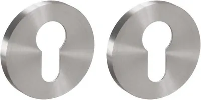 Zdjęcie produktu dla Rozeta okrągła Assa Abloy do wkładki bębenkowej (WB), stal nierdzewna (AHW55000BL) (zestaw)