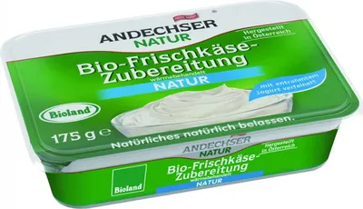 Produktbild von Andechser Natur Frischkäse Natur 65% -- 175g