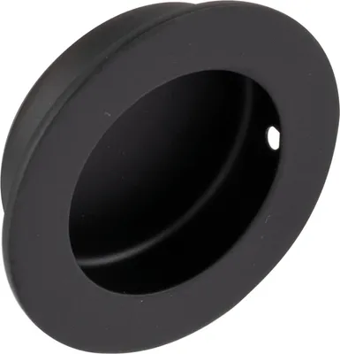 Produktbild von Technik Team Muschelgriff Edana II ø 50mm, Einlassgriff aus Edelstahl schwarz matt