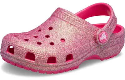 Produktbild von Crocs Uni Kinder Classic Iridescent Glitter CgT Clog, Dragon Fruit, 19/20 EU