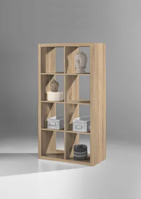 Produktbild von Raumteiler - Eichedekor Sonoma - 77 x 147 cm - 8 Fächer