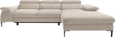 Produktbild von Schlafsofa für die rechte Ecke aus beigem Velours - SEPINA by Pascal Morabito