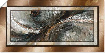 Produktbild von ARTland Poster Gold Abstrakt 2 Größe: 60x30 cm