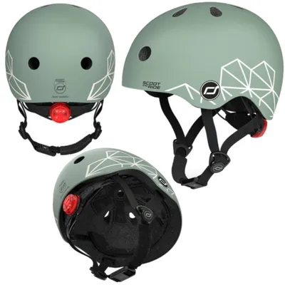 Produktbild von Scoot and Ride Helm XXS Grün mit Linien