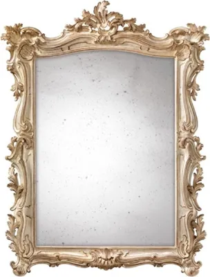 Produktbild von Casa Padrino Luxus Barock Spiegel Cremeweiß / Braun - Prunkvoller italienischer Barockstil Wandspiegel mit antikem Spiegelglas - Luxus Möbel im Barockstil - Barock Möbel -  Italy